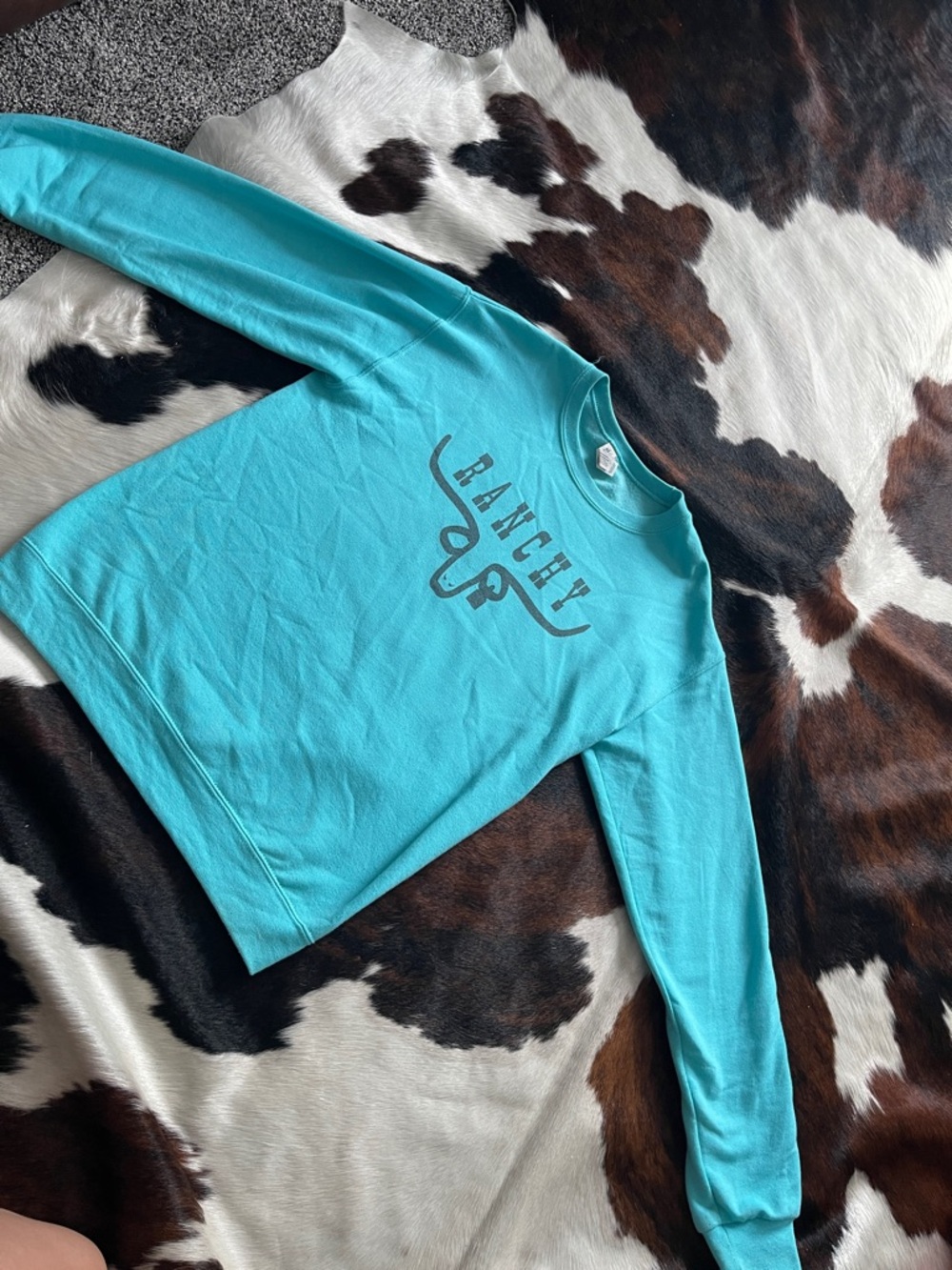 Jerzees Turquoise Crewneck Sweatshirt